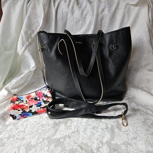 Vintage BLISS LODIS large bag, extra strap, and coin or makeup zippered bag